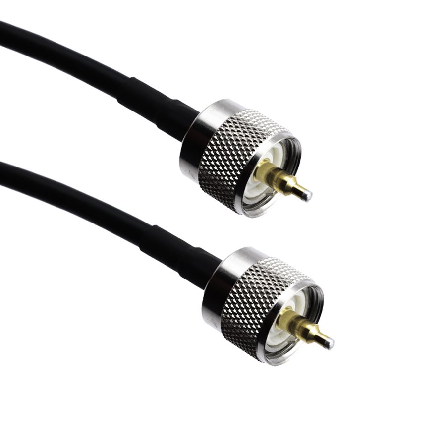 Amphenol CO-058UHFMX20-001 (RG58) UHF Male to UHF Male (PL-259