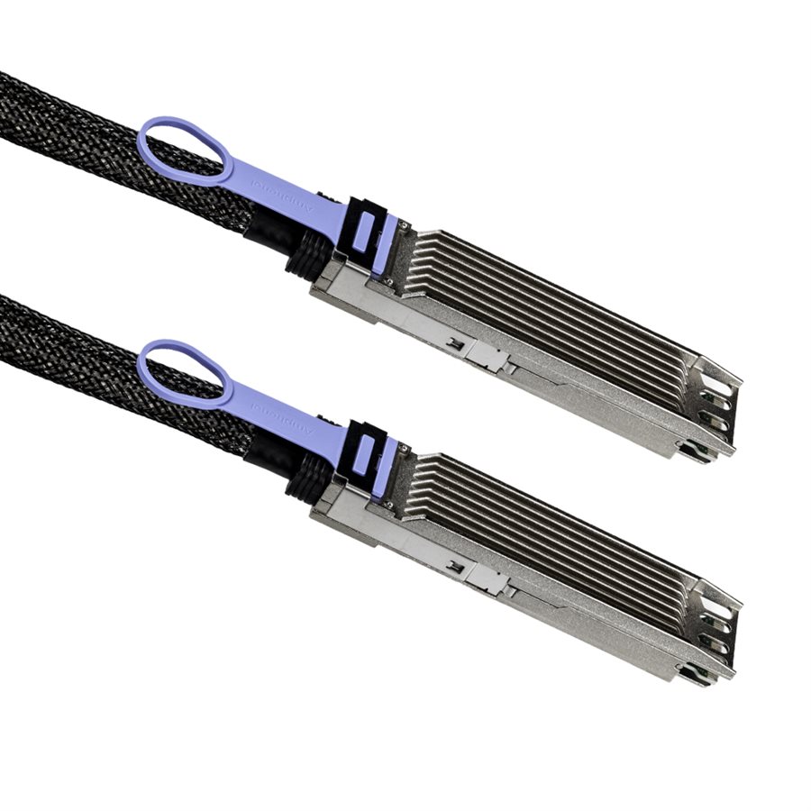 Amphenol SF-NJMMEN0002-002M 2m (6.6') 800GbE OSFP 112G Cable - Amphenol 800-Gigabit Ethernet Passive Copper OSFP 112G Cable (Dual Entry 25-AWG) - OSFP Amphenol SF-NJMMEN0002-002M 2m (6.6') 800GbE OSFP 112G Cable - Amphenol 800-Gigabit Ethernet Passive Copper OSFP 112G Cable (Dual Entry 25-AWG) - OSFP