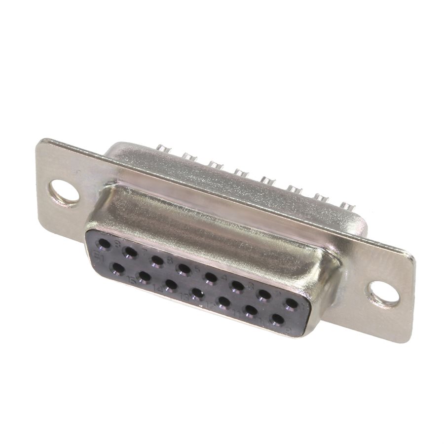 Amphenol CN-DSUB15SKT0-000 D-Subminiature (DB15 Female D-Sub) Connector ...