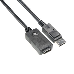 Amphenol AV-DPMHDMIF00-000.24 DisplayPort to HDMI Adapter Cable - DisplayPort Male to HDMI Female Converter (1080p HDMI 1.3) 0.24m (0.8ft)