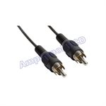 Amphenol AV-THLIN2RCAM Thin-line Single RCA Coaxial Cable - RCA Male / RCA Male (Coaxial Digital Audio Compatible) 