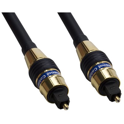 Amphenol Premium Gold TOSLINK Fiber Optic Digital Audio Cable - TOSLINK Male to TOSLINK Male Amphenol Premium Gold TOSLINK Fiber Optic Digital Audio Cable - TOSLINK Male to TOSLINK Male