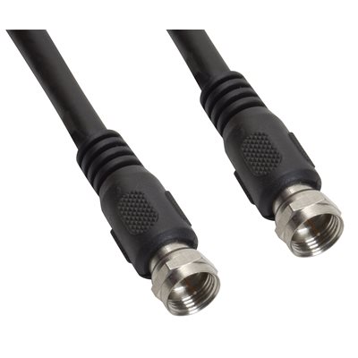Amphenol CO-059FTYPEMM-003 F-Type Coax Cable - RG59 75 Ohm Coaxial Cable - Type F Male / Type F Male (TV / CABLE / SATELLITE) 3 ft