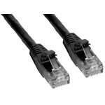 Amphenol MP-5ERJ45UNNK Category-5e Ethernet Cable (Cat5e UTP) Network Patch Cord (350-MHz) with Snagless RJ45 Connectors - Black 