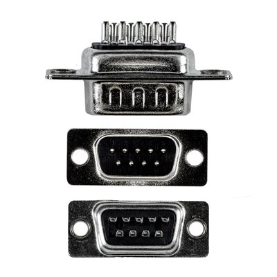 Amphenol CN-DSUB9PIN00-000 D-Subminiature (DB9 Male D-Sub) Connector, 9-Position Pin Contacts, Solder-Cup Terminals Amphenol CN-DSUB9PIN00-000 D-Subminiature (DB9 Male D-Sub) Connector, 9-Position Pin Contacts, Solder-Cup Terminals