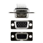Amphenol CN-DSUBHD15SK-000 High-Density D-Subminiature (HD15 Female D-Sub) Connector, 15-Position Socket Contacts, Solder-Cup Terminals