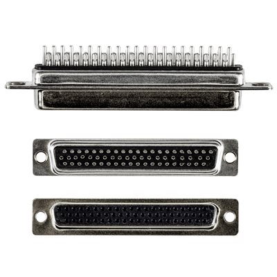 Amphenol CN-DSUBHD62SK-000 High-Density D-Subminiature (HD62 Female D-Sub) Connector, 62-Position Socket Contacts, Solder-Cup Terminals