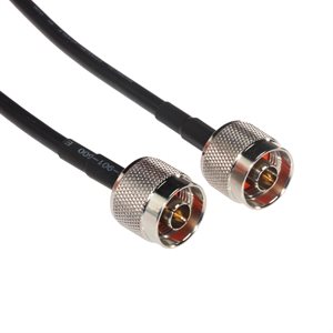 Amphenol CO-058NTYPEMM-003 Type N Male to Type N Male (RG58) 50 Ohm Coaxial Cable Assembly 3 ft