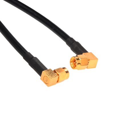 Amphenol CO-058RASMAX2-010 SMA Right Angle Male to SMA Right Angle Male (RG58) 50 Ohm Coaxial Cable Assembly 10ft Amphenol CO-058RASMAX2-010 SMA Right Angle Male to SMA Right Angle Male (RG58) 50 Ohm Coaxial Cable Assembly 10ft