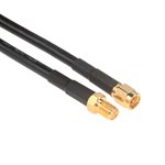 Amphenol CO-058SMAJACK SMA Male to SMA Female (RG58) 50 Ohm Coaxial Cable Assembly 