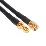 Amphenol CO-058SMAMFRP Reverse Polarity SMA (RP-SMA) Male to RP-SMA Female Extension Cable (RG58) 50 Ohm Coaxial Cable Assembly 