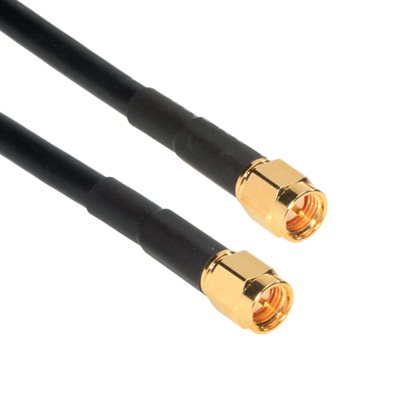 Amphenol CO-058SMAX200-001 SMA Male to SMA Male (RG58) 50 Ohm Coaxial Cable Assembly 1ft