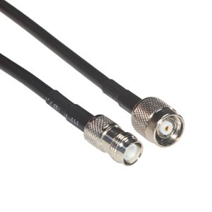 Amphenol CO-058TNCMFRP-003 Reverse Polarity TNC (RP-TNC) Male to RP-TNC Female Extension Cable (RG58) 50 Ohm Coaxial Cable Assembly 3 ft
