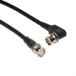 Amphenol CO-059BNCRBNC BNC Male to BNC Right Angle Male (RG59) 75 Ohm Coaxial Cable Assembly (RG59 / U Solid) 
