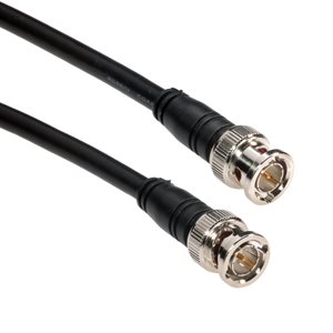 Amphenol CO-058BNCX200-000.6 BNC Male to BNC Male (RG58) 50 Ohm Coaxial Cable Assembly 0.5ft