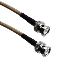 Amphenol CO-142BNCX200-001 BNC Male to BNC Male (RG142) 50 Ohm Coaxial Cable Assembly (High-Temp Teflon RG142B / U) 1ft