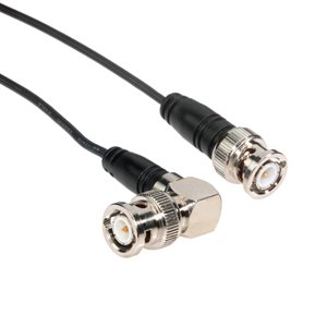 Amphenol CO-174BNCRBNC-001 BNC Male to BNC Right Angle Male (RG174) 50 Ohm Coaxial Cable Assembly 1ft