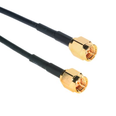 Amphenol CO-174SMAX200-005 SMA Male to SMA Male (RG174) 50 Ohm Coaxial Cable Assembly 5ft