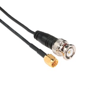 Amphenol CO-174SMAZBNC-000.6 SMA Male to BNC Male (RG174) 50 Ohm Coaxial Cable Assembly 6"