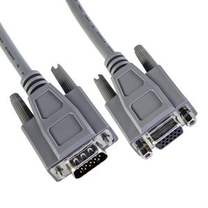Amphenol CS-DSDHD15MF0-002.5 15-Pin (HD15) Deluxe HD D-Sub Cable - Copper Shielded - Male / Female 2.5ft