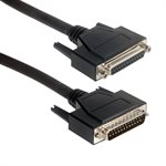Amphenol CS-DSLSZH25MF-005 25-Pin (DB25) LSZH Low Smoke D-Sub Cable - Double Shielded + EMI Cage - Male  /  Female 5ft