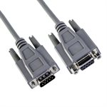 Amphenol CS-DSNULW19MF DB9 Male to DB9 Female Null Modem Cable - Double Shielded - No Handshaking 