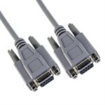 Amphenol CS-DSNULW29FF DB9 Female to DB9 Female Null Modem Cable - Double Shielded - Full Handshaking 