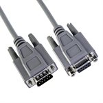 Amphenol CS-DSNULW29MF DB9 Male to DB9 Female Null Modem Cable - Double Shielded - Full Handshaking 