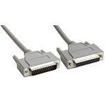 Amphenol CS-DSPMDB25MF-002.5 25-Pin (DB25) Premium D-Sub Cable  - Double Shielded + EMI Cage - Male  /  Female 2.5ft