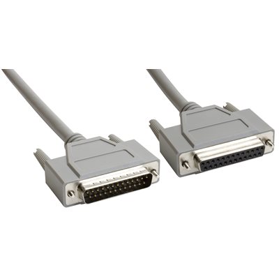 Amphenol CS-DSSMDB25MF-025 25-Pin (DB25) Standard Shielded D-Sub Cable - Male / Female 25ft