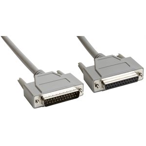 Amphenol CS-DSSMDB25MF-002.5 25-Pin (DB25) Standard Shielded D-Sub Cable - Male / Female 2.5ft