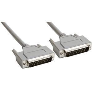 Amphenol CS-DSSMDB25MM-002.5 25-Pin (DB25) Standard Shielded D-Sub Cable - Male / Male 2.5ft