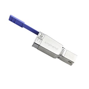 Amphenol CS-NBC0DSASLB-3DB 4x External HD Mini-SAS Loopback Adapter Module for SFF-8644 Mini-SAS HD Port Testing - 3dB Attenuation & 0W Power Consumption [Copper+Optical Ready]