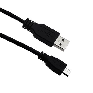 Amphenol CS-USB2AMBMMC-001 Amphenol USB 2.0 High Speed Certified [480 Mbps] USB Type A to Micro B Cable - USB 2.0 Type A Male to Micro B Male [Android Sync + 28 AWG Fast Charge Ready] 1m (3.3')
