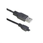 Amphenol CS-USB2AMBMMC Amphenol USB 2.0 High Speed Certified [480 Mbps] USB Type A to Micro B Cable - USB 2.0 Type A Male to Micro B Male [Android Sync + 28 AWG Fast Charge Ready] 