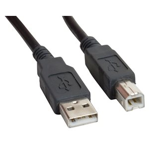 Amphenol CS-USBAB00000-000.5 Molded USB 2.0 Cable - Type A-B 0.5m