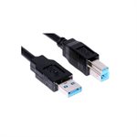 Amphenol CS-USBAB003.0 Amphenol Premium USB 3.0 / 3.1 Gen1 Certified USB Type A-B Cable - USB 3.0 Type A Male to Type B Male [5.0 Gbps SuperSpeed] 