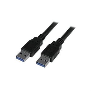 Amphenol CS-USBAM003.0-001 Amphenol Premium USB 3.0 / 3.1 Gen1 Certified USB Type A-A Cable - USB 3.0 Type A Male to Type A Male [5.0 Gbps SuperSpeed] 1m (3.3')