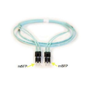 mSFP-mSFP Duplex 10Gb Multimode 50 / 125 OM3 Fiber Optic Patch Cable (Brocade) - 2 x mSFP LC Male to 2 x mSFP LC Male