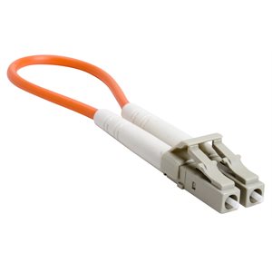 Amphenol FO-62.5LPBLC0-001 LC Connector Loopback Cable: Multimode 62.5 / 125 Fiber Optic Port Testing .1m