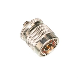 Amphenol AD-CONSMAJNPG-000 SMA Jack to N Plug Adapter - Amphenol Connex RF Adapter (SMA Female / N Male) 2"