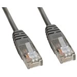 Amphenol MP-5ERJ45UNNA Category-5e Ethernet Cable (Cat5e UTP) Network Patch Cord (350-MHz) with Snagless RJ45 Connectors - Gray 
