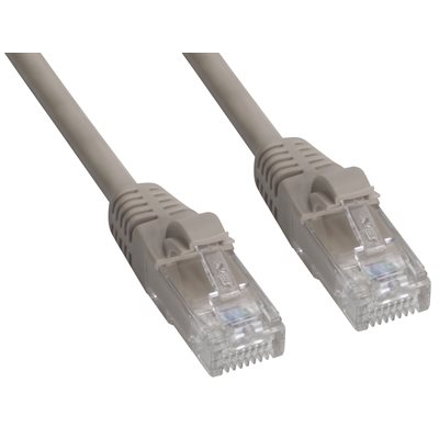 Amphenol MP-5ERJ45UNNE-015 Category-5e Ethernet Cable (Cat5e UTP) Network Patch Cord (350-MHz) with Snagless RJ45 Connectors - Beige 15ft