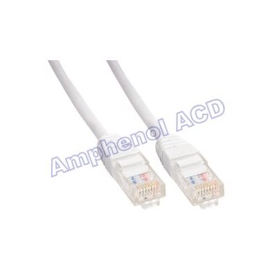 Amphenol MP-5ERJ45UNNW-003 Category-5e Ethernet Cable (Cat5e UTP) Network Patch Cord (350-MHz) with Snagless RJ45 Connectors - White 3ft Amphenol MP-5ERJ45UNNW-003 Category-5e Ethernet Cable (Cat5e UTP) Network Patch Cord (350-MHz) with Snagless RJ45 Connectors - White 3ft
