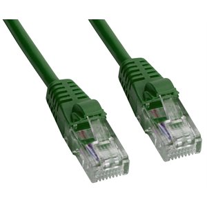 Amphenol MP-5XRJ45UNNG-007 Cat5E UTP Crossover Cable (10BASE-T / 100BASE-T) with RJ45 Connectors - Green 7ft