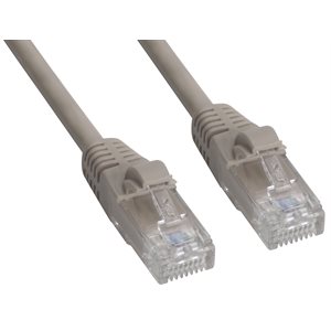 Amphenol MP-64RJ45UNNE-001 Cat6 UTP Network Patch Cable (550-MHz) with Snagless RJ45 Connectors - Beige 1ft