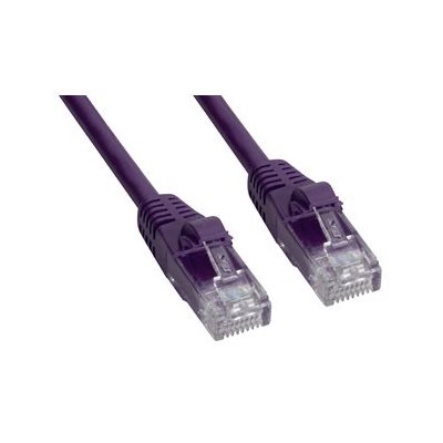 Amphenol MP-64RJ45UNNP-001 Category-6 Ethernet Cable (Cat6 UTP) Network Patch Cord (550-MHz) with Snagless RJ45 Connectors - Purple 1ft Amphenol MP-64RJ45UNNP-001 Category-6 Ethernet Cable (Cat6 UTP) Network Patch Cord (550-MHz) with Snagless RJ45 Connectors - Purple 1ft