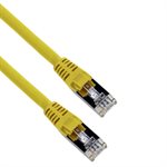Amphenol MP-6ARJ45SNNY-025 Category-6a Ethernet Cable (CAT6a FTP Shielded) Network Patch Cord (650-MHz) with Snagless CAT-6A Shielded RJ45 Connectors (10GbE Optimized) - Yellow 25ft