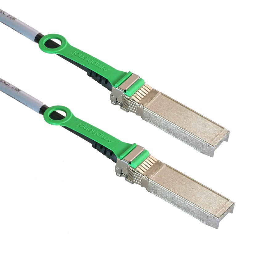 Amphenol SF-NDCCGF28GB-000.5M 0.5m 25G SFP28 DAC Cable - 25-Gigabit Ethernet Passive Direct Attach SFP28 Cable (1.6 ft)