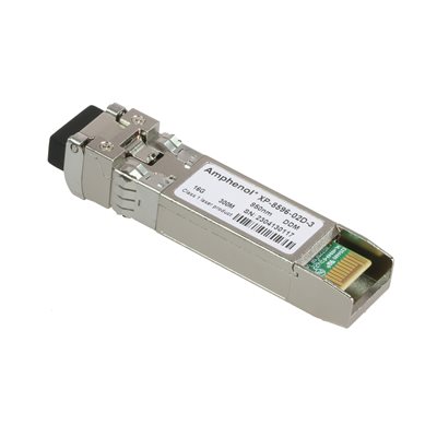 Amphenol SF-XP859602D3-000 SFP+ (16G FC) Fibre Channel Transceiver (Short Range 300m) 850nm Multi-Mode Optical Module (Duplex LC Connector) by Amphenol XGIGA [XP-8596-02D-3]